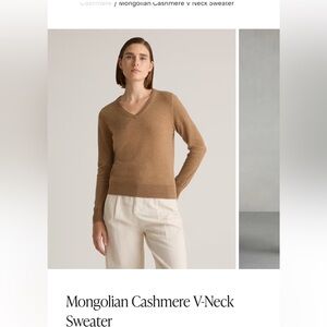 Quince Women’s Cashmere Sweater - Tan